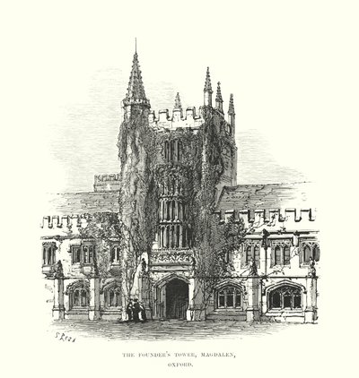 La torre del fundador, Magdalen, Oxford de Samuel Read